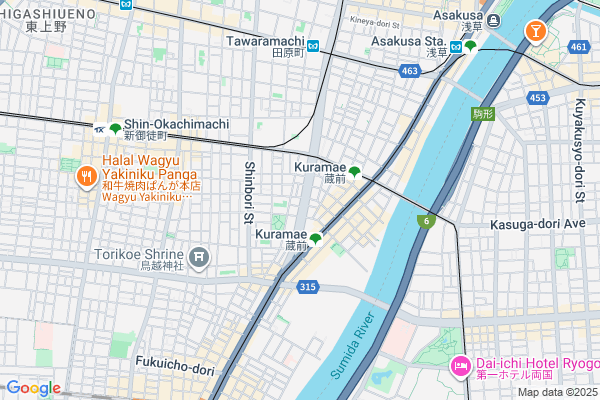 Map of SUNNY CLOUDY RAINY　東京都台東区蔵前4-20-8
