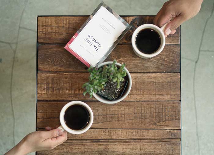 Mighty steps coffee stop