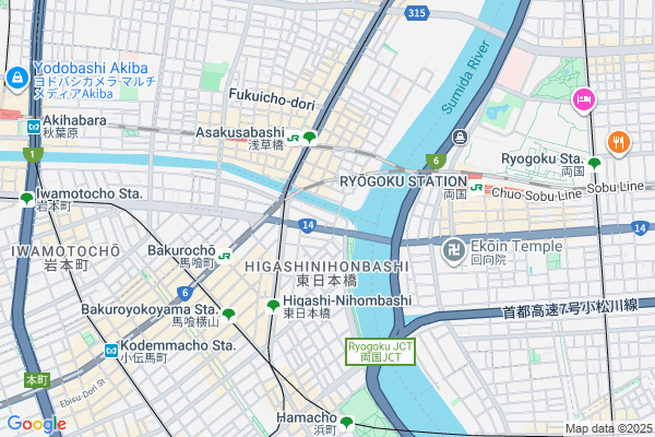 Map of HIROSHI TOMIKAWA ARCHITECTS　東京都中央区東日本橋2-27-2