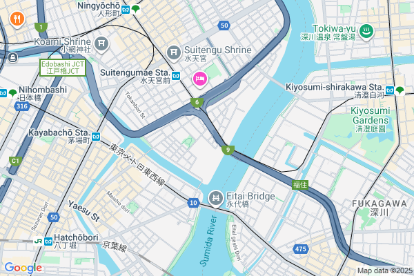 Map of small design center 東京都中央区日本橋箱崎町27-11
