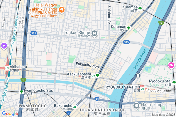 Map of shirotokuro　東京都台東区浅草橋2-11-5