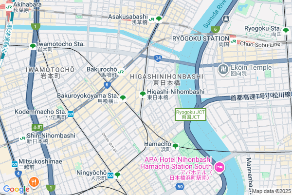 Map of CS DESIGN CENTER　東京都中央区東日本橋2-1-6