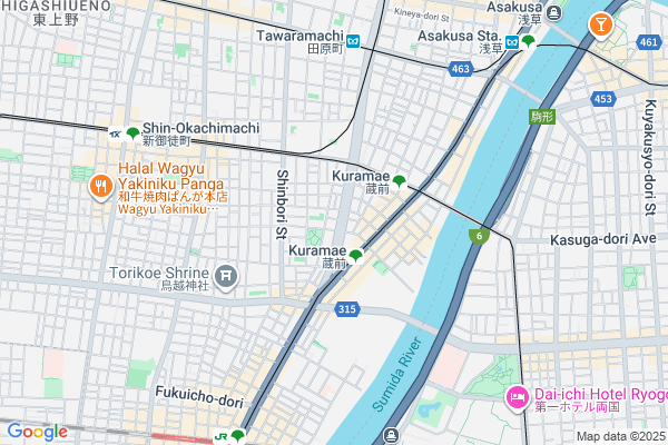 Map of kakimori　東京都台東区蔵前4-20-12
