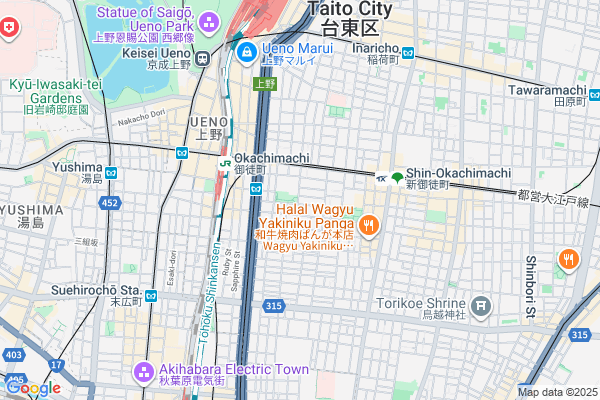 Map of WOODWORK　東京都台東区台東4-14-8