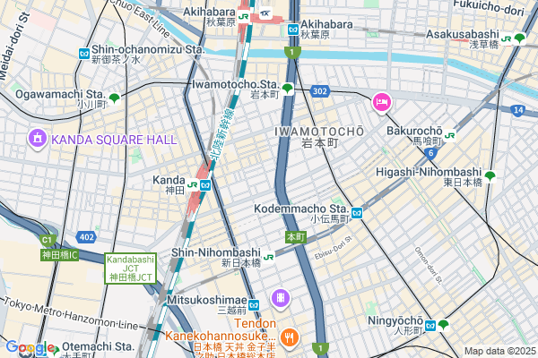 Map of Cafe Respiro　東京都千代田区神田紺屋町16
