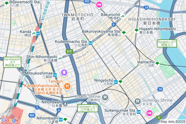 Map of PIZZERIA.IL TAMBURELLO　東京都中央区日本橋堀留町1-2-9