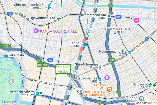 Map of Tokyo Khaomungai	東京都千代田区内神田3-7-8