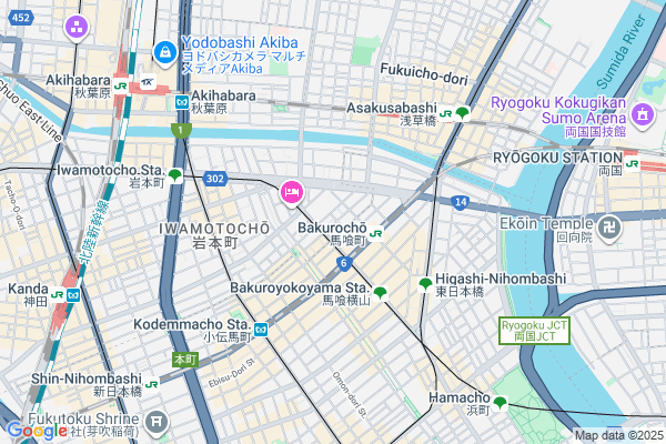 Map of Kumu Tokyo　東京都東京都千代田区東神田1-13-16